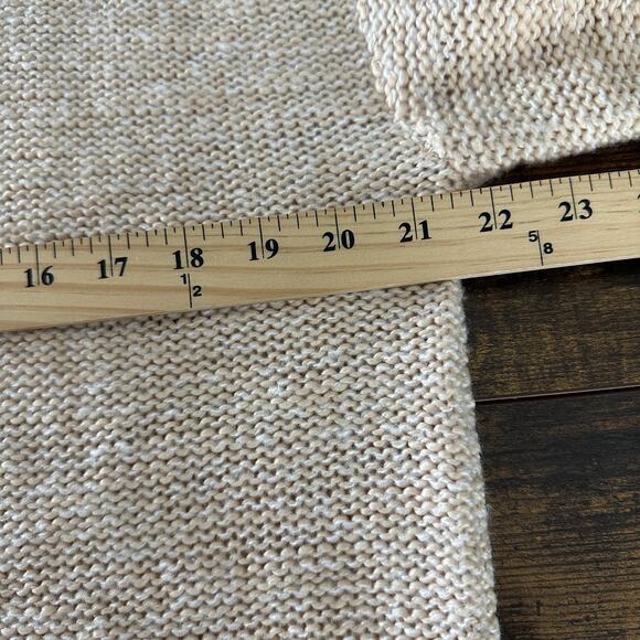 Haven well within turtleneck knit sweater size small 5% wool beige - Picture 5 of 7